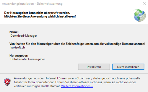 Zertifikat ClickOnce