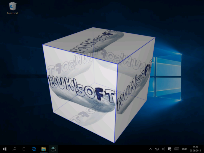 Bildschirmschoner W&uuml;rfel